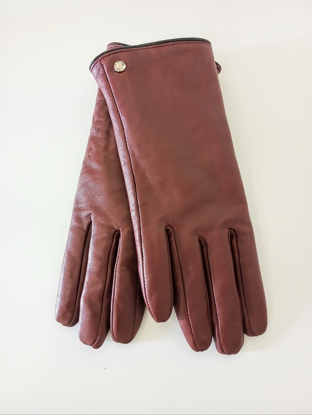 Club Rochelier Leather lined Women's Gloves Sz M Like NEW